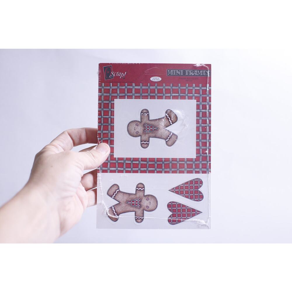 Gingerbread, Tartan Hearts, Sticker Set, Mini Frames, 2001, Imaginations, Love